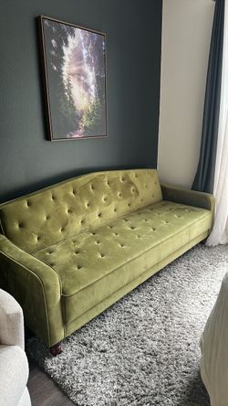 Green Velvet couch !!