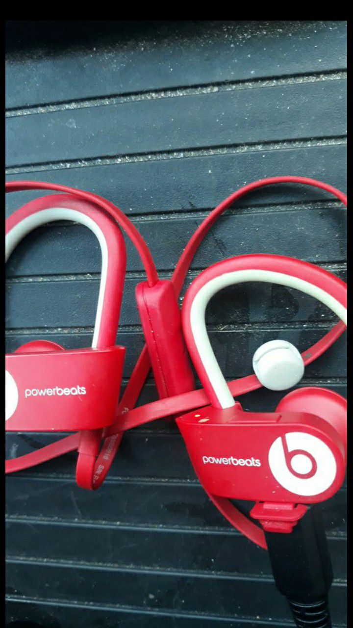 Beats Powerbeats 3 Wireless Bluetooth In-Ear Earphones with Mic - Red