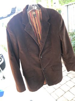 Men brown velvet Claiborne sports jacket size 40R