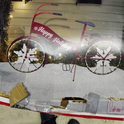 Brand new, bicycle light up lawn ornament .