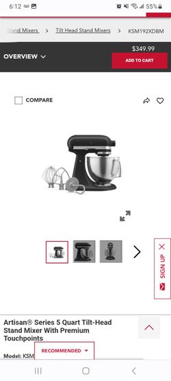 5 Quart KitchenAid Mixer