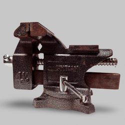 Vintage Columbia 4 1/2” Bench Vise & Anvil