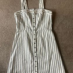 Blue Stripes Dress Medium 