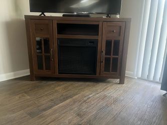 Fireplace TV stand