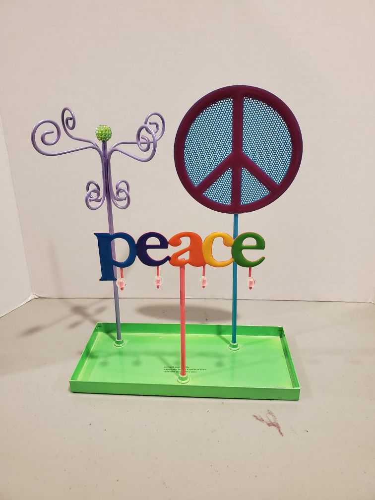 Peace theme jewelry stand