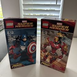 Lego Marvel Superheroes Iron Man & Captain America 4529,4597 Sets