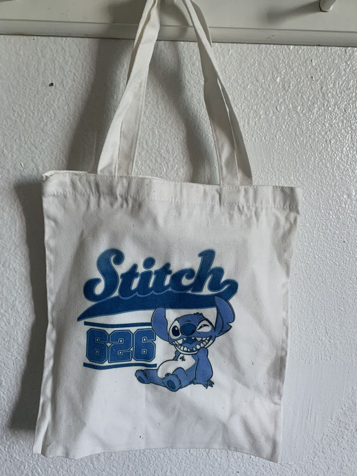 Disney Lili And Stitch Canvas Tote Bag 13 X 14