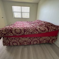 King Size Mattress Box Spring And Bed Frame 