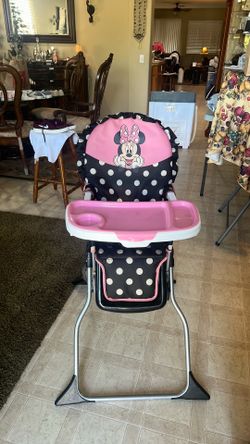 Disney Minnie Mouse High Chair – 2023 Model – Excellent Condition