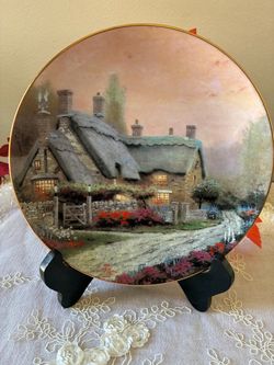 Thomas Kinkade Collector Plate Cottage Scene