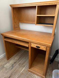 Desk Two Piece Oak
