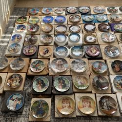 Collectors Plates Whole Lot Porcelain Rare Vintage 