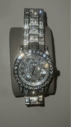 Bust Down Moissanite Watch