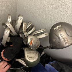 Used Golf Set Bag And Clubs