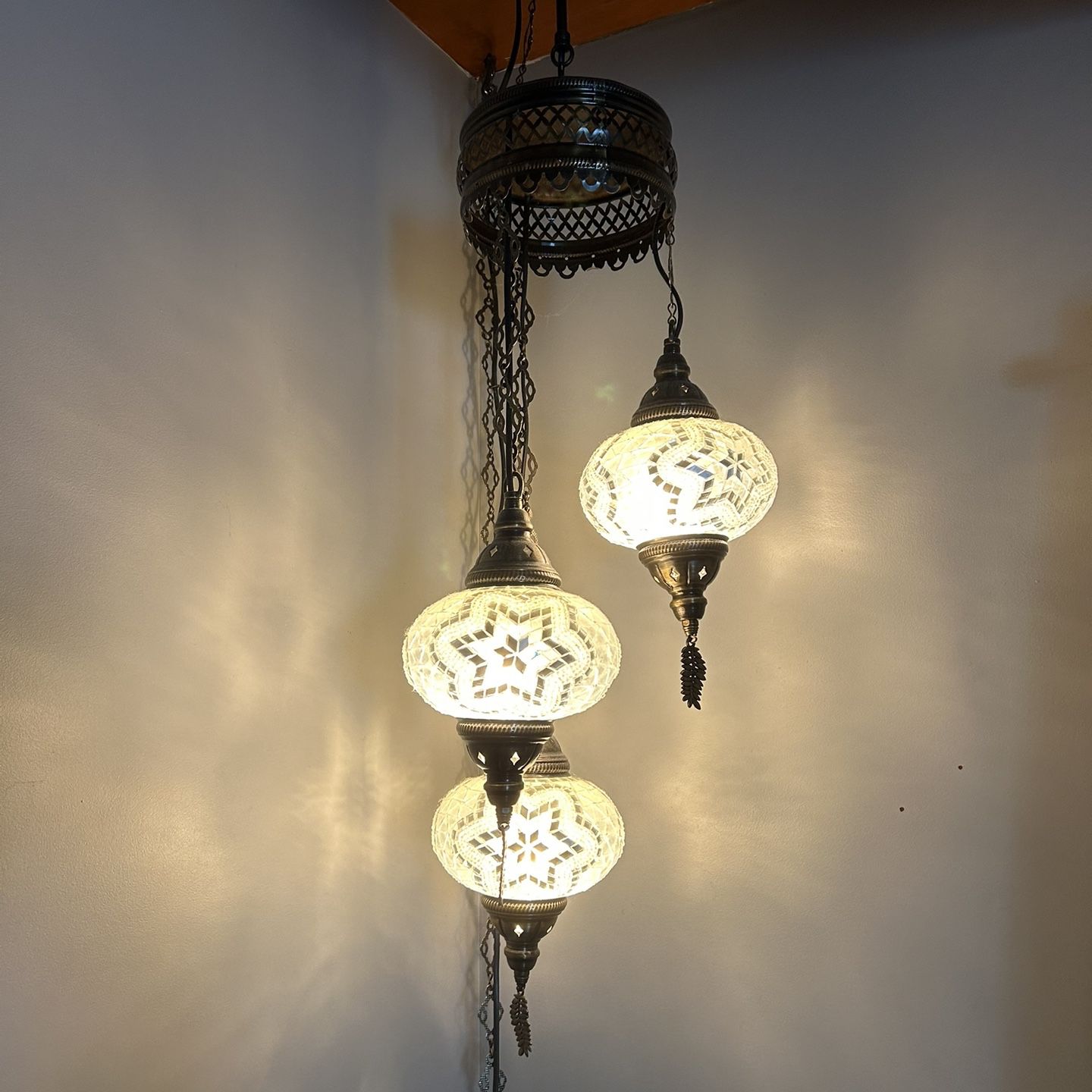 Mosaic Hanging Lamp Pendant Light Fixture $60
