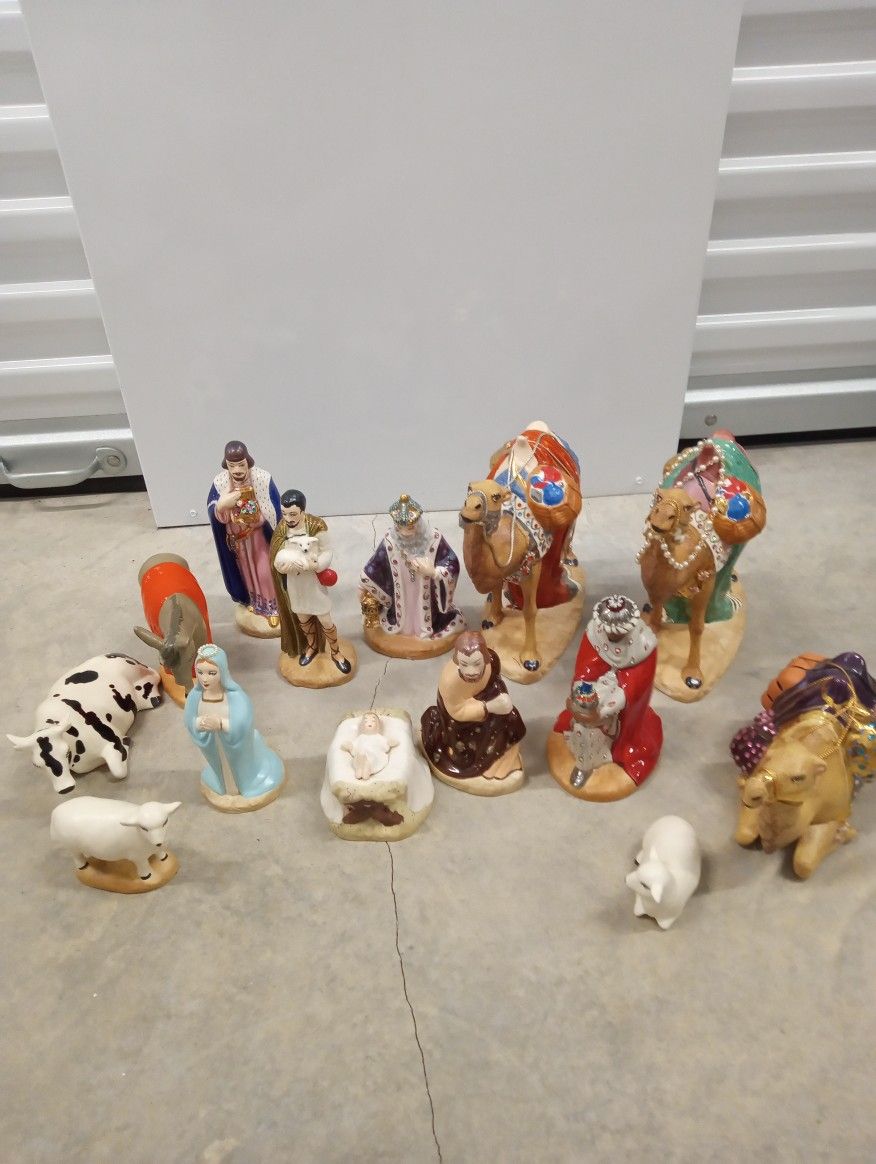 Ceramic Nativity Set