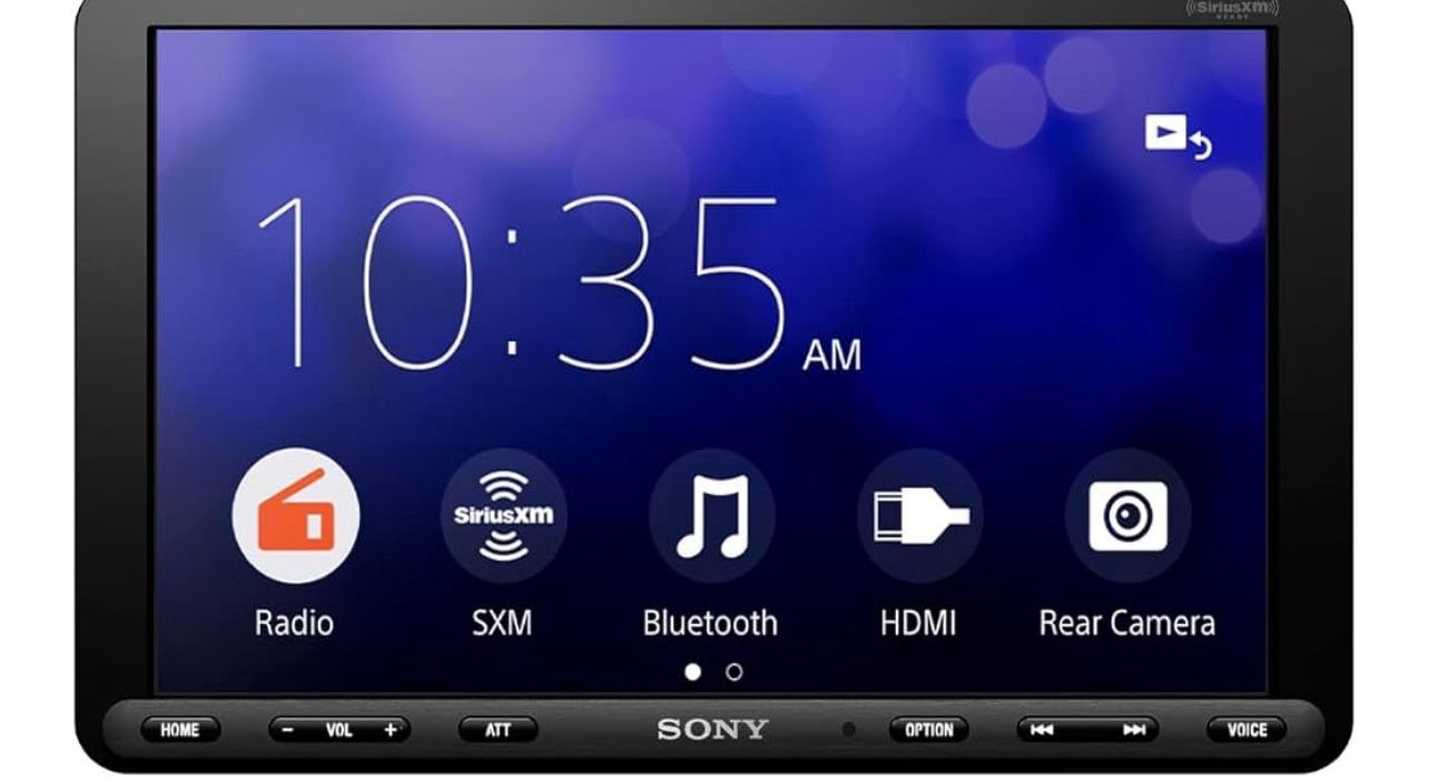 Sony XAV-AX8100 9-inch Floating Multi Media Receiver with Apple Carplay/Android Auto and HDMI Video Input