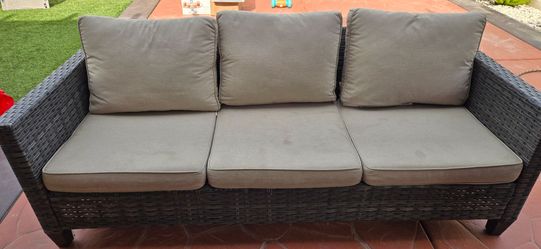 Outdoor Patio Wicker Sofa / 3-Seater Couch