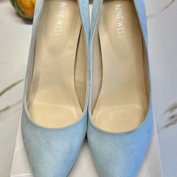 Nine West Light Blue Pumps Size 8.5M