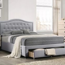 BRAND NEW QUEEN PLATFORM BED FRAME WITH MATRESS INCLUDED $399