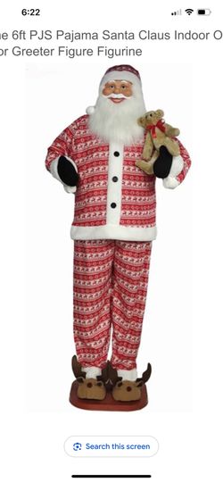 Must Go ASAP 6ft pajama Santa Claus like new Christmas 🎄 decor