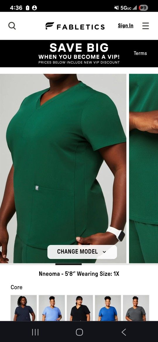 Hunter Green Scrubs Brand New Still In Package. Size L& XL Tall