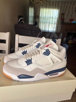 SB Jordan 4s navy blue