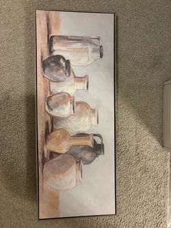 Framed Canvas Wall Art – Vases Still Life