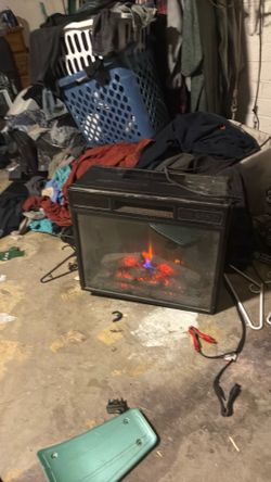 Fake fire place insert and heater