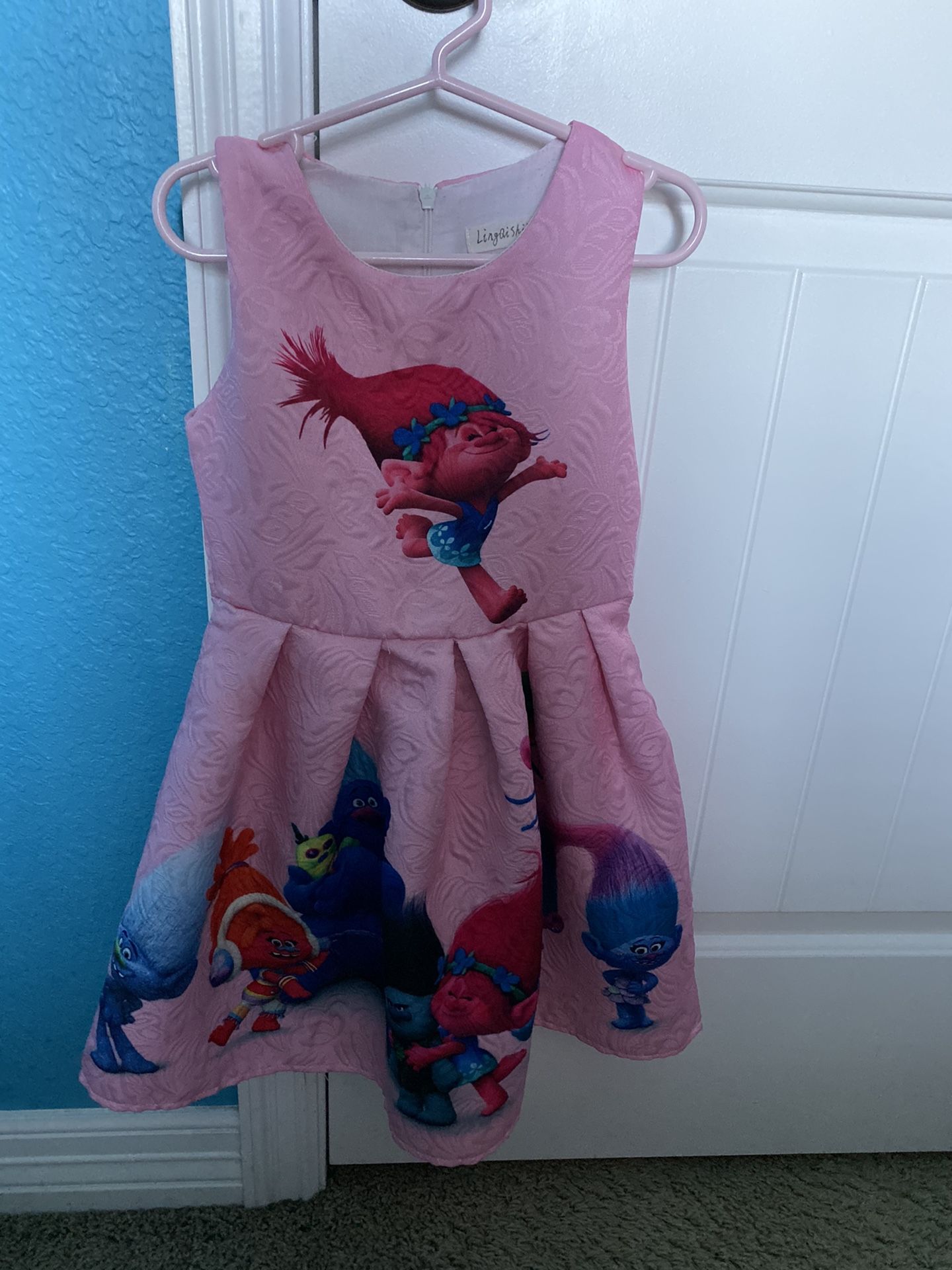 Trolls dress size 4 toddler girl