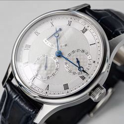 40mm Classic SEAGULL 1963 ST1780 Movement, Sapphire, Mechanical Guilloché Dial
