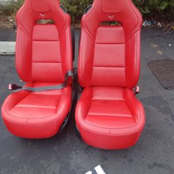 Corvette Seats Red Leather 
