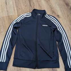 Adidas Essentials Womens Tricot Zip Up Navy Track Jacket Size  XS