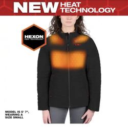 Milwaukee- Women's Small M12 12-Volt Lithium-Ion Cordless AXIS Black Heated Quilted Jacket Kit
