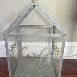 Glass lantern For Cards 