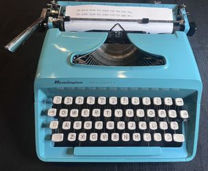 Remington Ten-Forty Typewriter In Teal