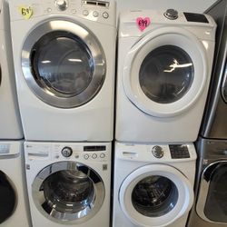 Front Load Washer And Electric Dryer Set Used In Good Condition With 90days From $699 Up To $925