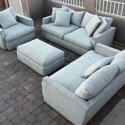 gray living room sofa set