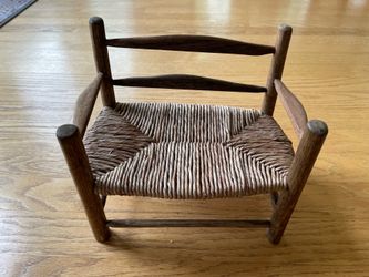 Vintage wooden doll bench