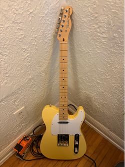 Fender American Performer Telecaster® Hum Vintage White Solid Body Electric Guitar