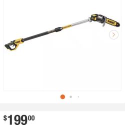 DEWALT 20V MAX 8in. Brushless Cordless Battery Powered Pole Saw (Tool Only)