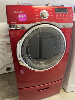 SAMSUNG FRONT LOAD DRYER WITH PEDESTAL 
