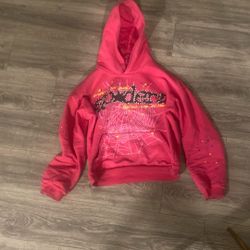 PINK SPIDER HOODIE