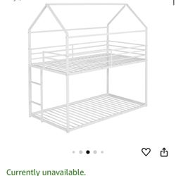 Metal Twin Size Bunk Bed For Sale