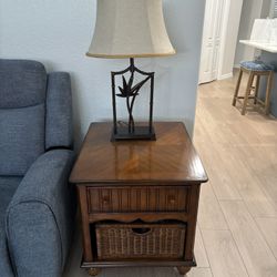 Solid Wood End Table