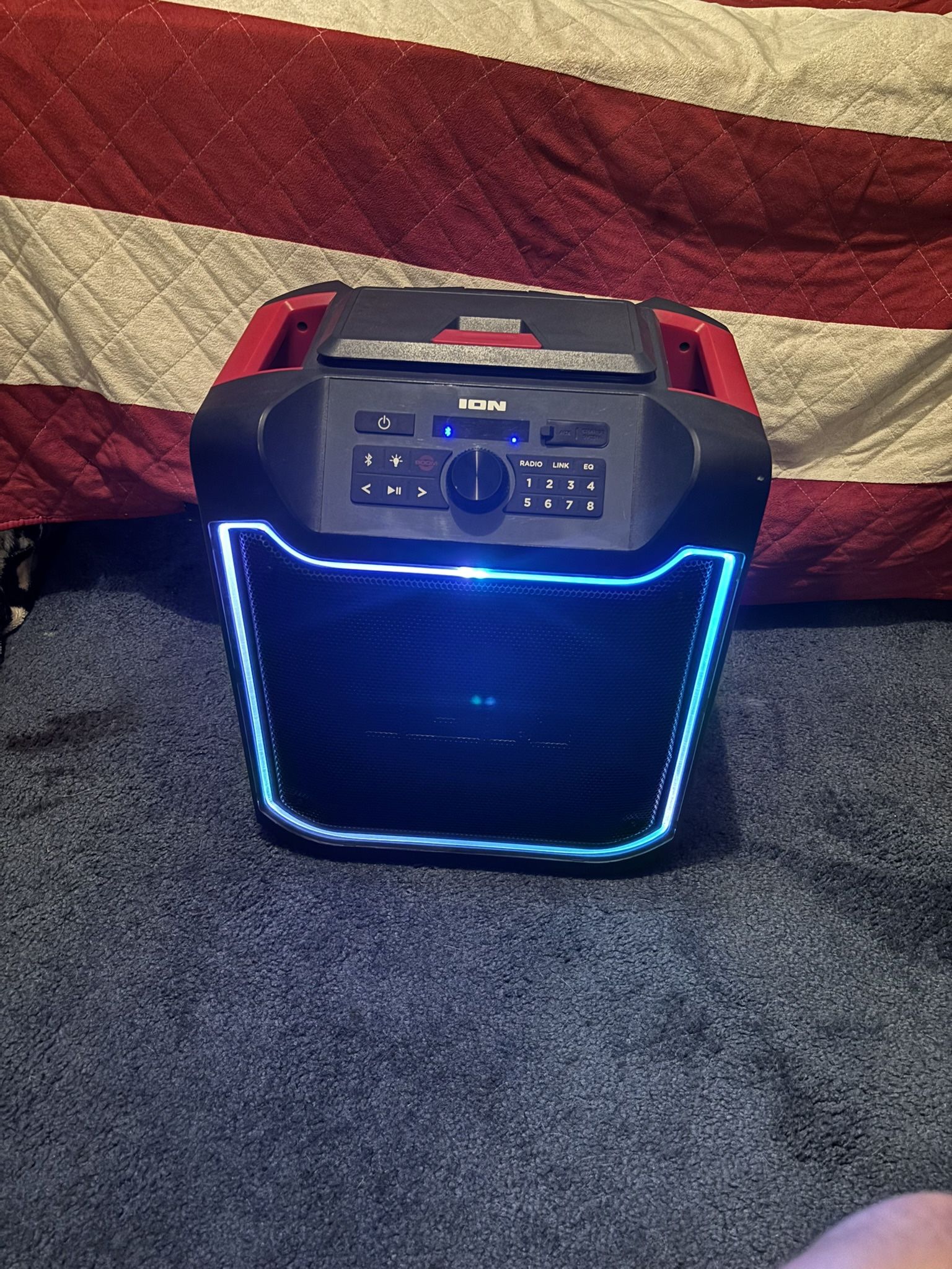 ION Pathfinder 280 Portable Bluetooth Speaker | 120W Outdoor Speaker, IPX5 Water-Resistant, 100-Hour Battery, FM Radio, USB Charging