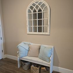 Entry Bench And Mirror