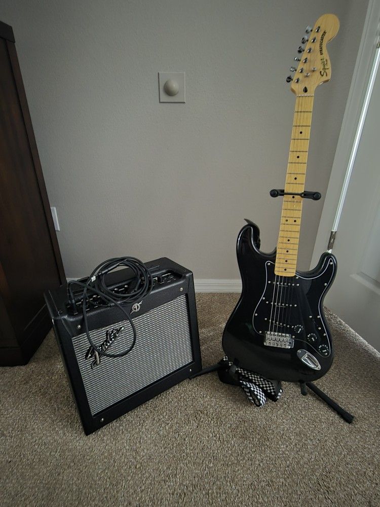 Electric Guitar And Amp