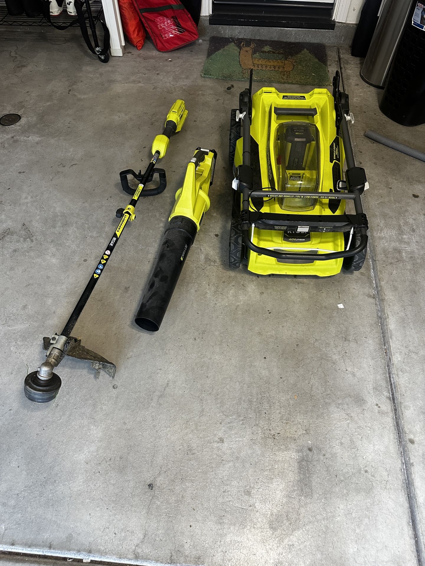Ryobi Lawn Mower, Leaf Blower and Trimmer