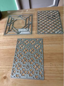 Intricate Metal Cutting Dies - Silver Floral & Geometric Designs